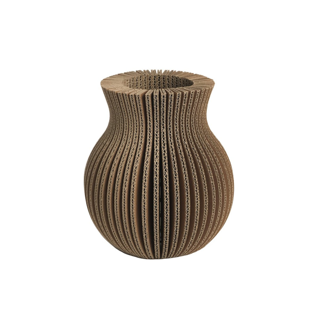 cardboard, sustainable vase