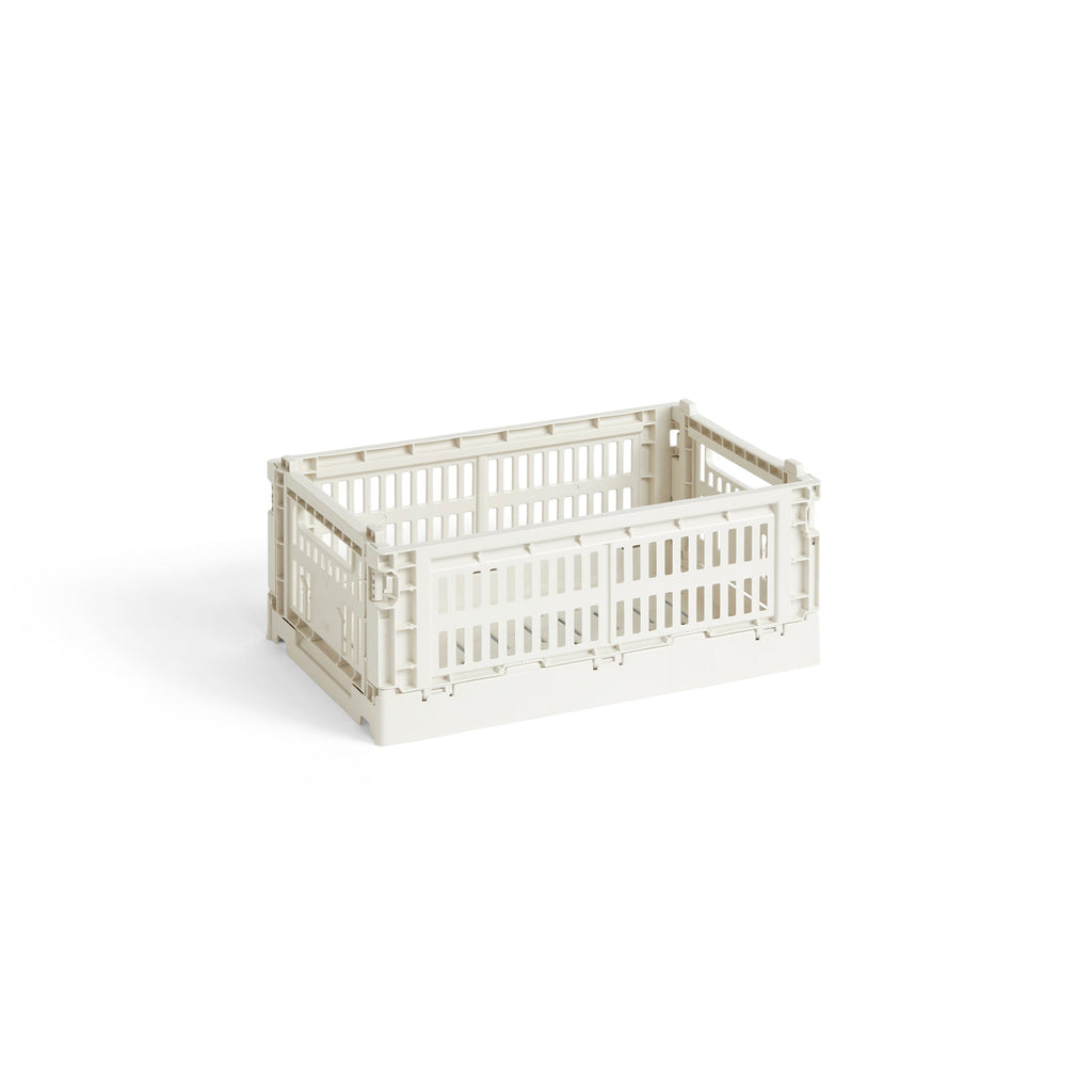 White storage crate on a white background