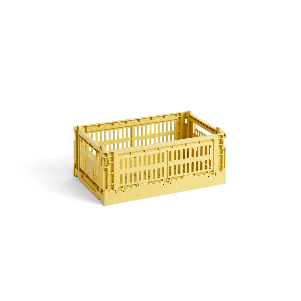 Yellow crate on a white background