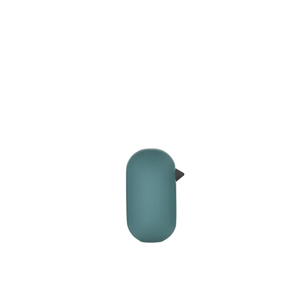 Teal-colored product on a white background
